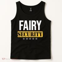 Fairy Security Birthday Family Dad Mom Halloween Costume Tank Top thumb 2