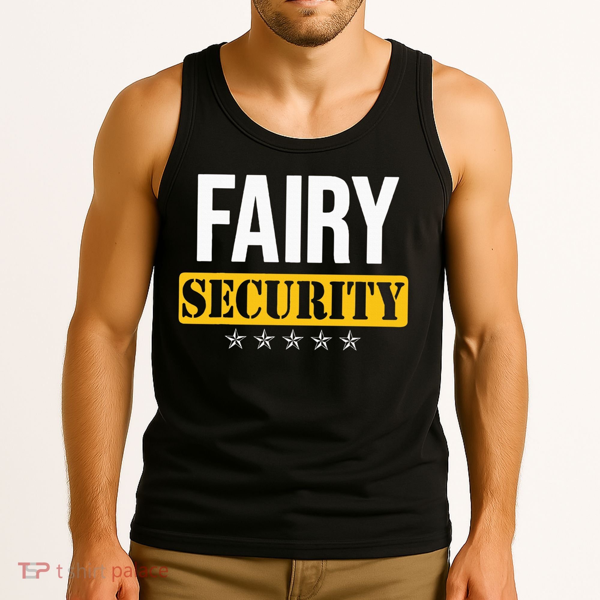 Fairy Security Birthday Family Dad Mom Halloween Costume Tank Top