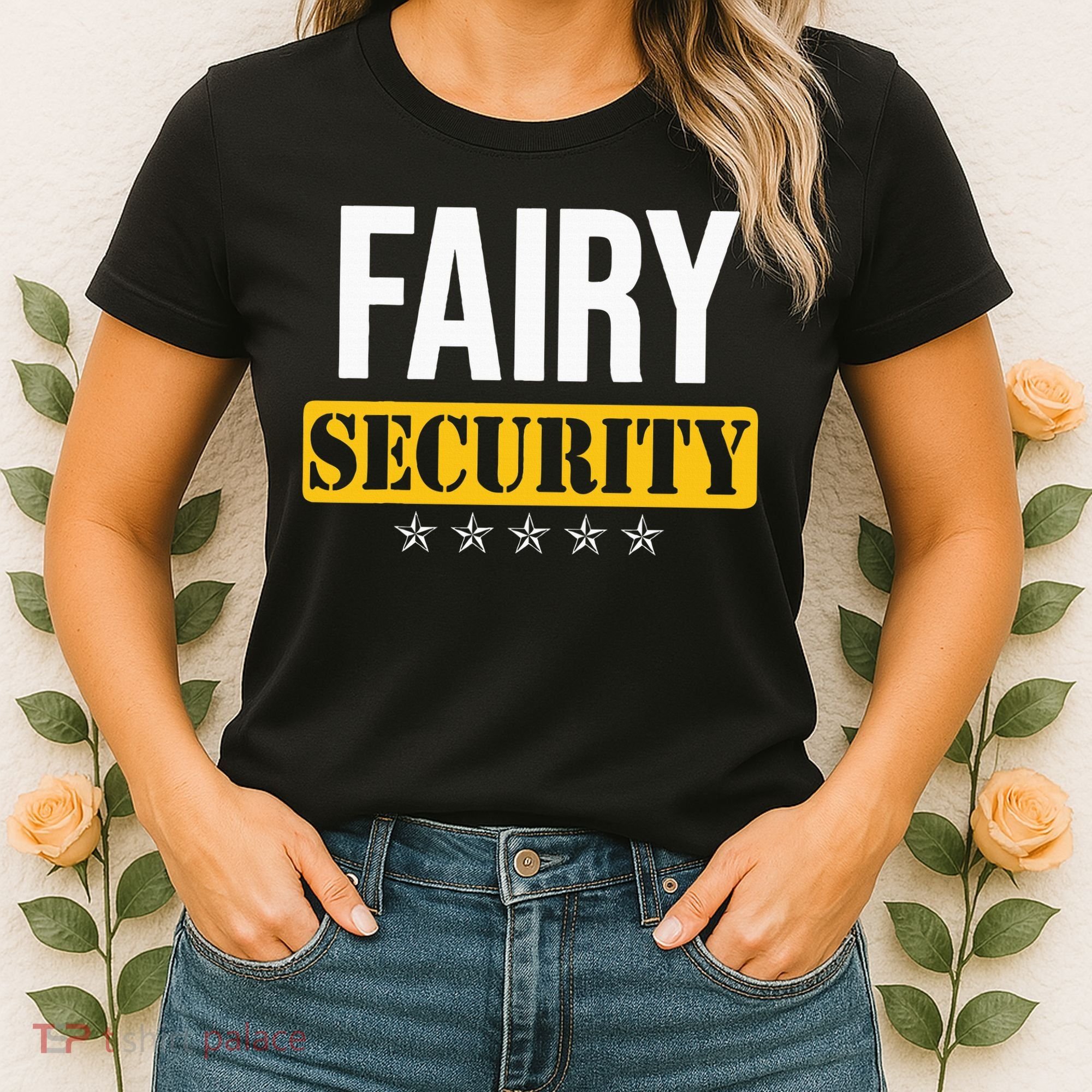 Fairy Security Birthday Family Dad Mom Halloween Costume Women's T-Shirt