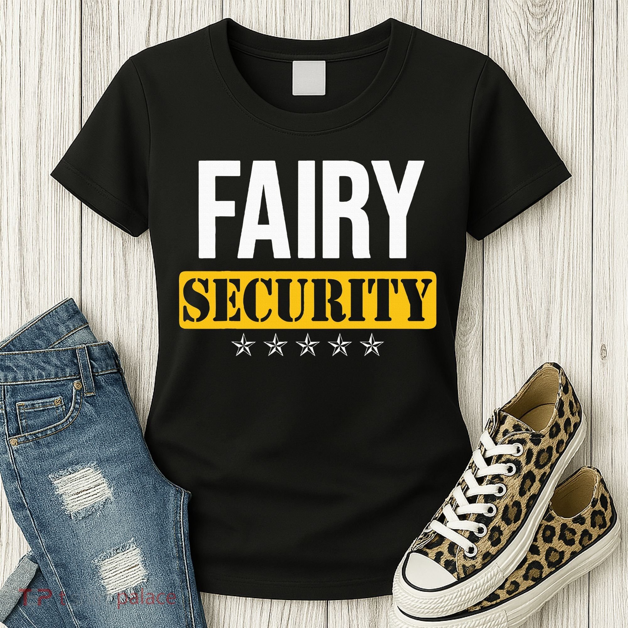 Fairy Security Birthday Family Dad Mom Halloween Costume Women's T-Shirt