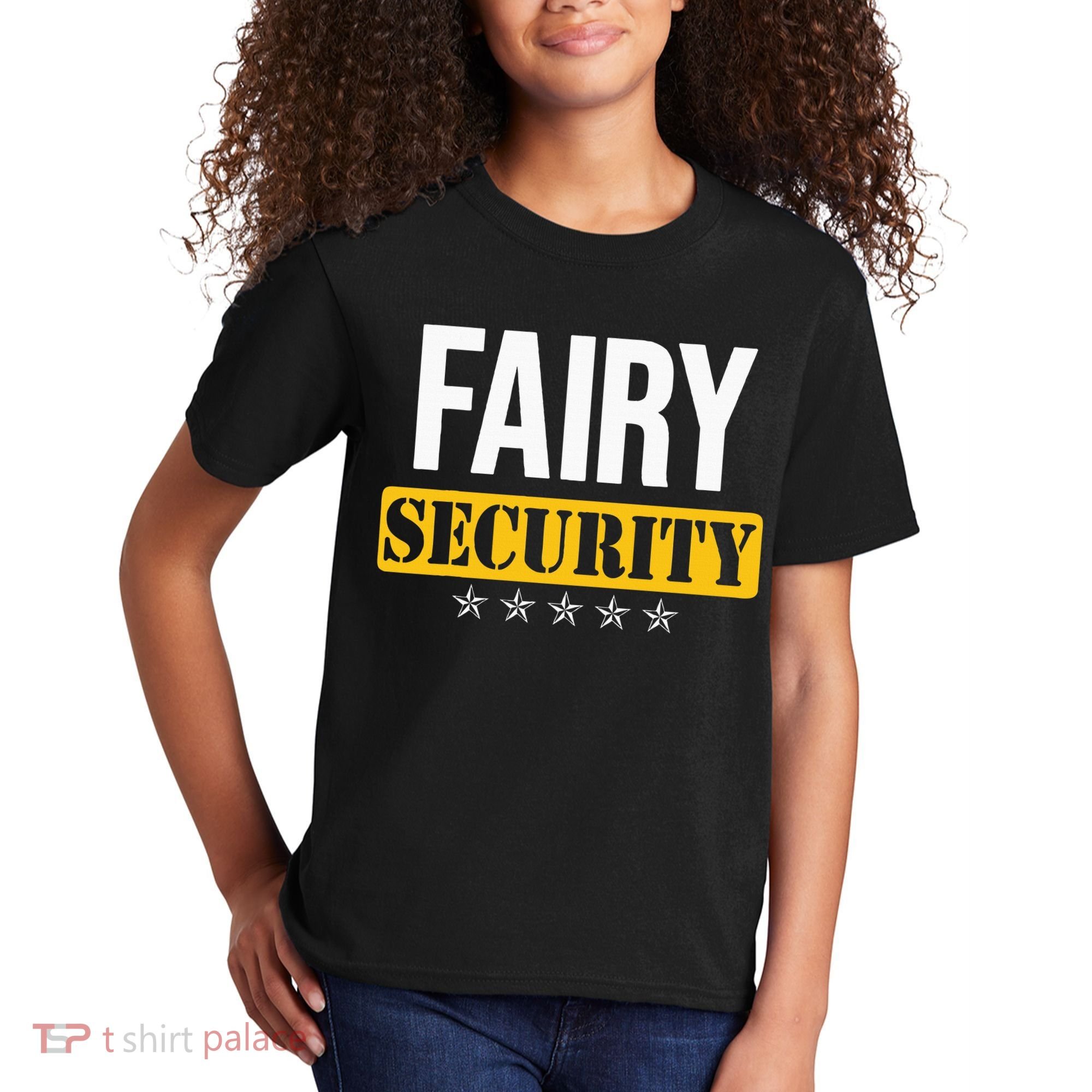 Fairy Security Birthday Family Dad Mom Halloween Costume Kids T-Shirt