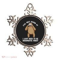 Funny Skeleton Bike Ride Going Through Hell Biker Skeleton Ornament thumb 0