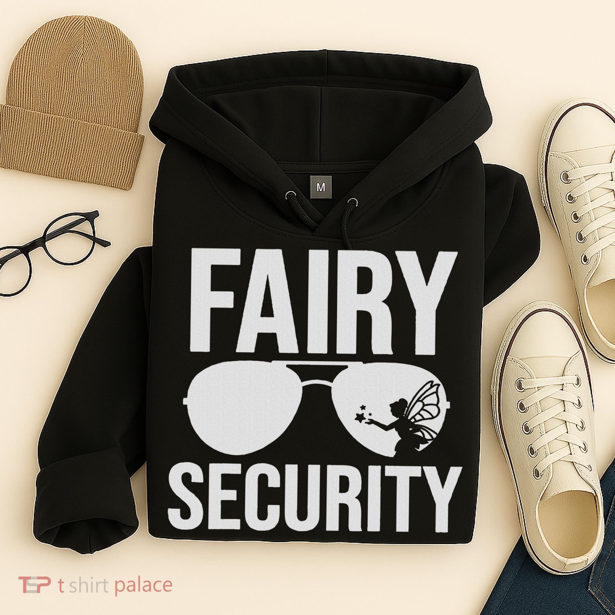 Fairy Security Birthday Family Halloween Costume Dad Mom Hoodie