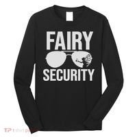 Fairy Security Birthday Family Halloween Costume Dad Mom Long Sleeve Shirt thumb 0