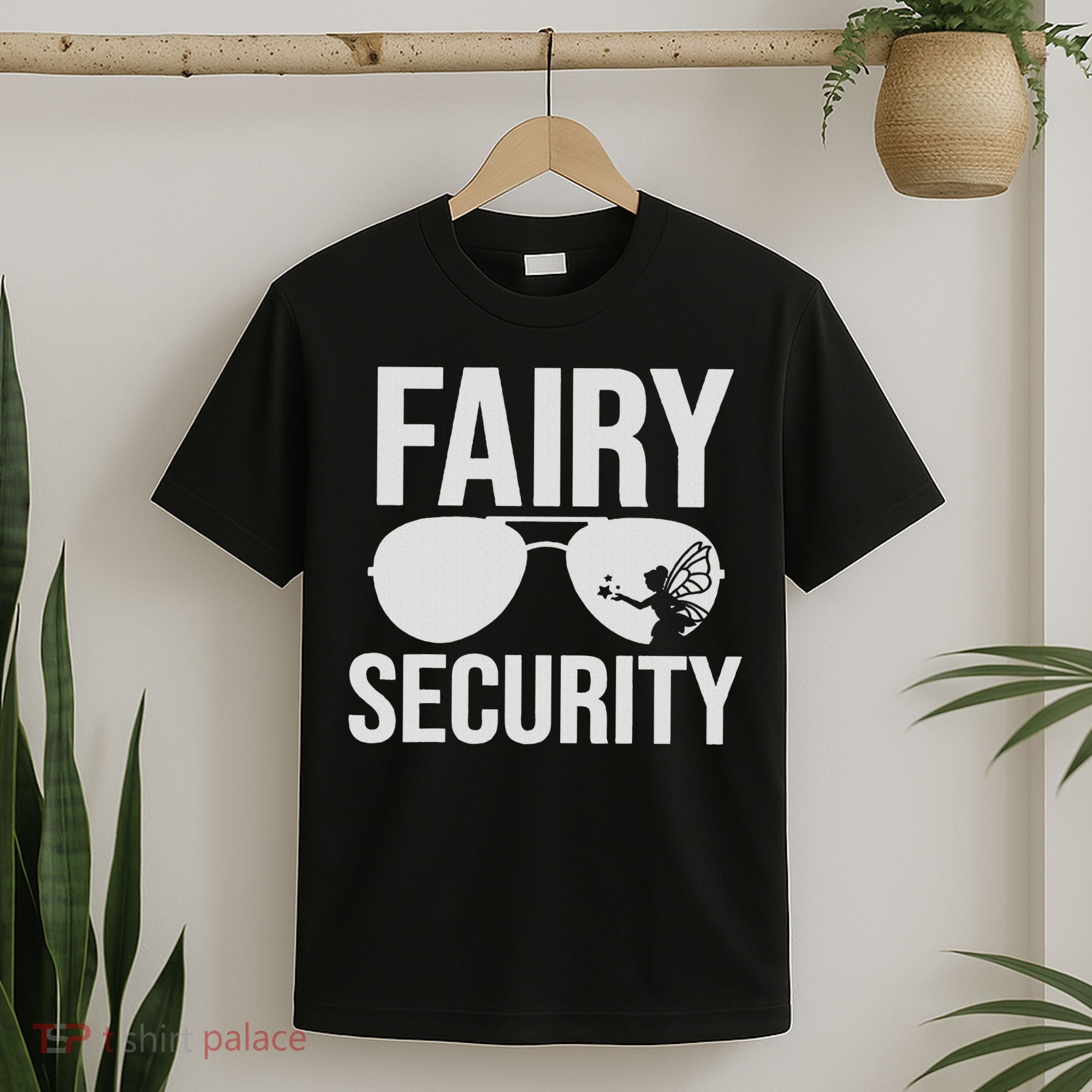 Fairy Security Birthday Family Halloween Costume Dad Mom T-Shirt