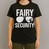Fairy Security Birthday Family Halloween Costume Dad Mom T-Shirt thumb 4