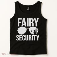 Fairy Security Birthday Family Halloween Costume Dad Mom Tank Top thumb 2