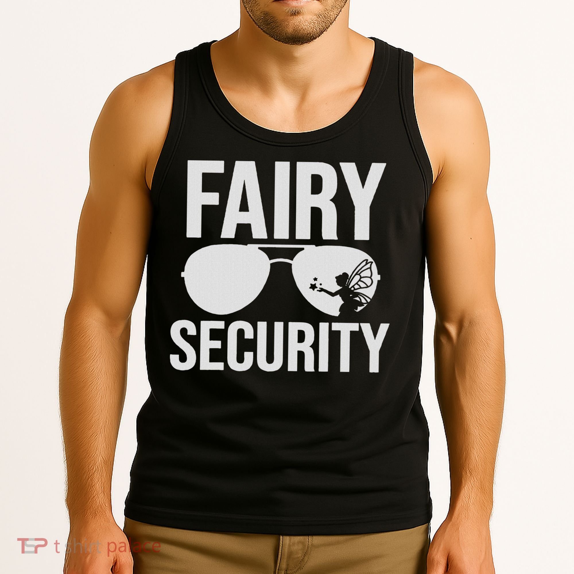 Fairy Security Birthday Family Halloween Costume Dad Mom Tank Top