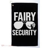 Fairy Security Birthday Family Halloween Costume Dad Mom Golf Towel thumb 0