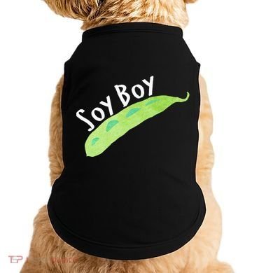 Funny Soy Boy Liberal Vegan Vegetarian Doggie Tank