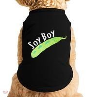 Funny Soy Boy Liberal Vegan Vegetarian Doggie Tank thumb 0