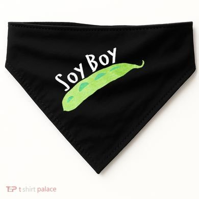 Funny Soy Boy Liberal Vegan Vegetarian USA-Made Doggie Bandana
