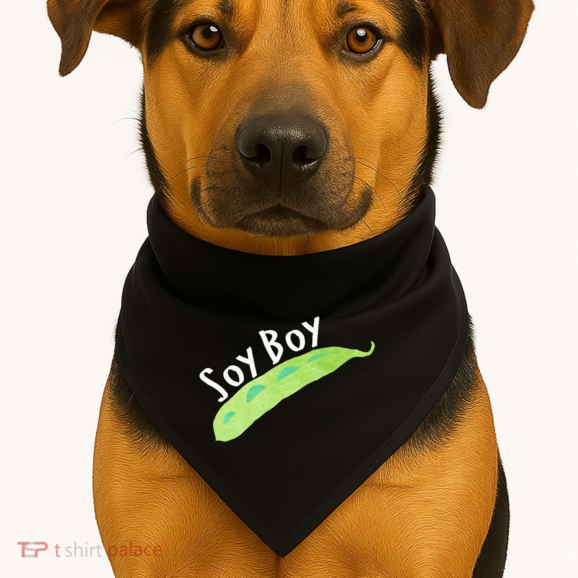 Funny Soy Boy Liberal Vegan Vegetarian USA-Made Doggie Bandana