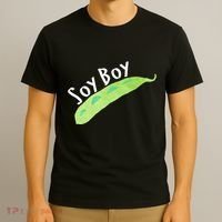 Funny Soy Boy Liberal Vegan Vegetarian T-Shirt thumb 3
