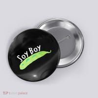Funny Soy Boy Liberal Vegan Vegetarian Button thumb 0