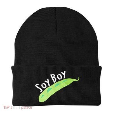 Funny Soy Boy Liberal Vegan Vegetarian Beanie