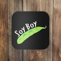 Funny Soy Boy Liberal Vegan Vegetarian Coaster thumb 0