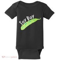 Funny Soy Boy Liberal Vegan Vegetarian Baby Bodysuit thumb 0