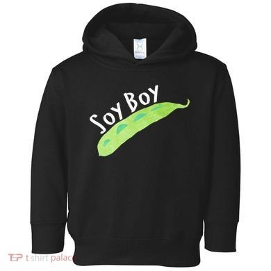Funny Soy Boy Liberal Vegan Vegetarian Toddler Hoodie