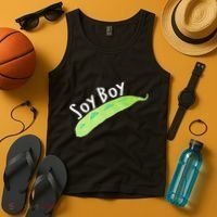 Funny Soy Boy Liberal Vegan Vegetarian Tank Top thumb 4