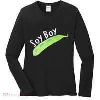 Funny Soy Boy Liberal Vegan Vegetarian Women's Long Sleeve Shirt thumb 0