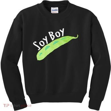 Funny Soy Boy Liberal Vegan Vegetarian Kids Sweatshirt
