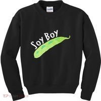Funny Soy Boy Liberal Vegan Vegetarian Kids Sweatshirt thumb 0