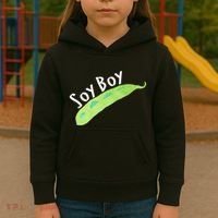 Funny Soy Boy Liberal Vegan Vegetarian Kids Hoodie thumb 3
