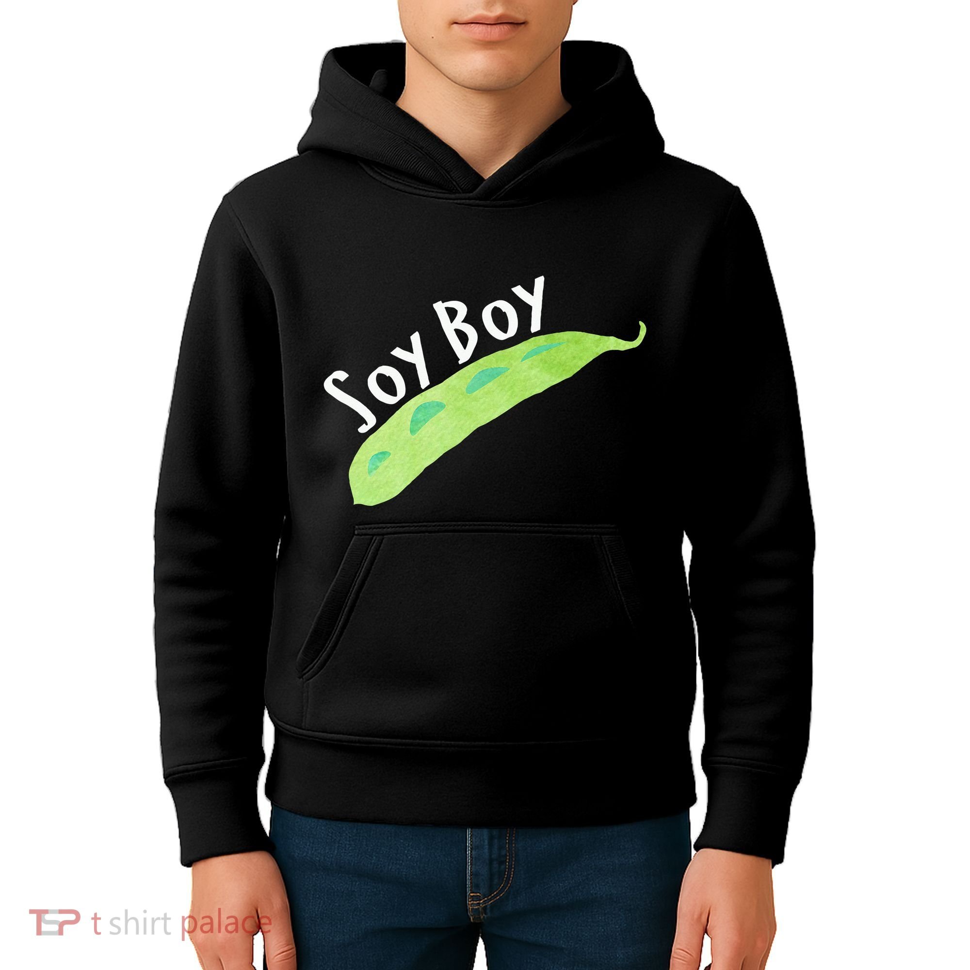 Funny Soy Boy Liberal Vegan Vegetarian Kids Hoodie