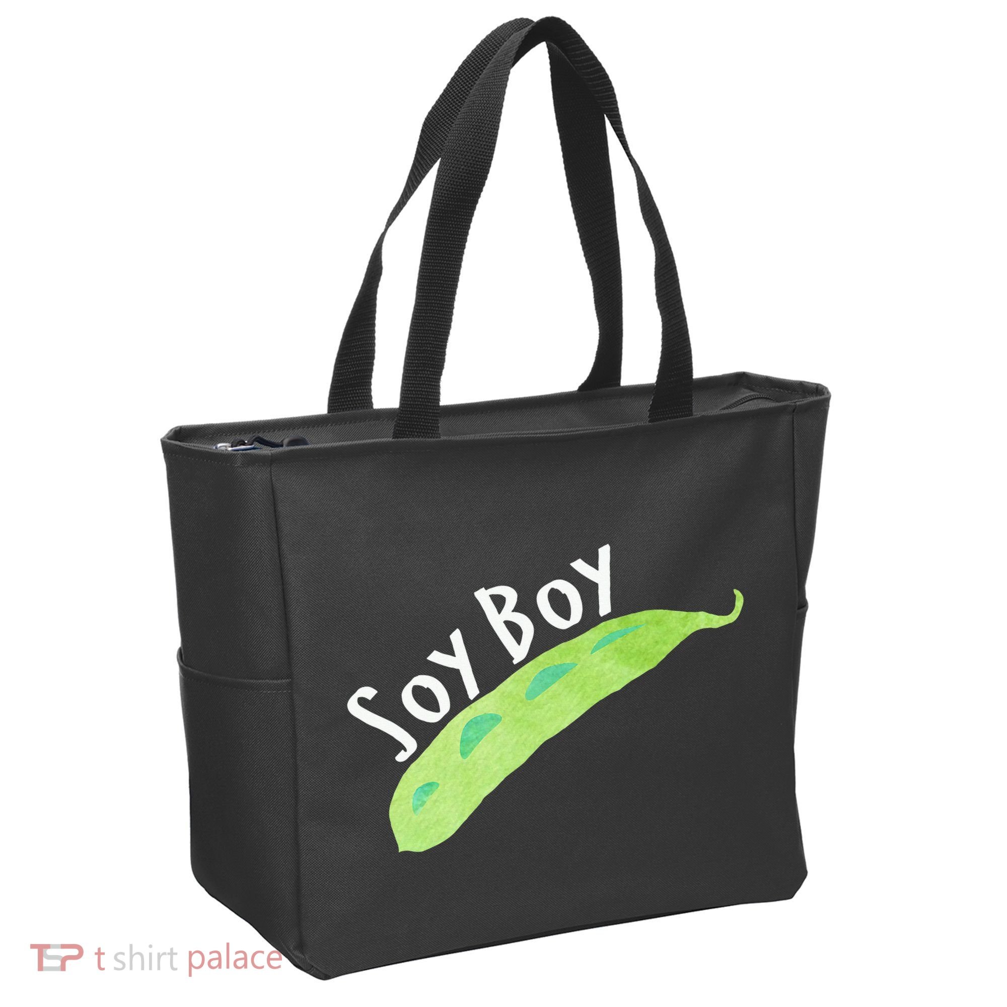 Funny Soy Boy Liberal Vegan Vegetarian Tote Bag