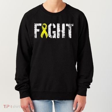 Fight Sarcoma Bone Cancer Awareness Yellow Ribbon Women's Sweatshirt