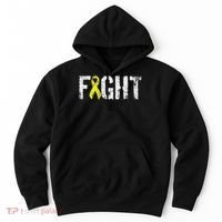 Fight Sarcoma Bone Cancer Awareness Yellow Ribbon Hoodie thumb 0