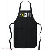 Fight Sarcoma Bone Cancer Awareness Yellow Ribbon Apron thumb 0