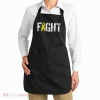 Fight Sarcoma Bone Cancer Awareness Yellow Ribbon Apron thumb 2