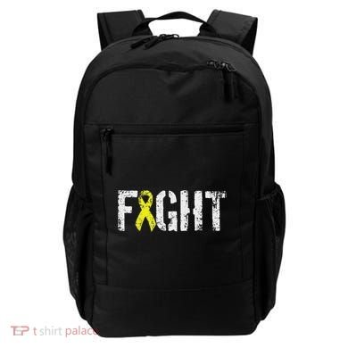 Fight Sarcoma Bone Cancer Awareness Yellow Ribbon Backpack