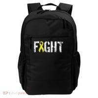 Fight Sarcoma Bone Cancer Awareness Yellow Ribbon Backpack thumb 0