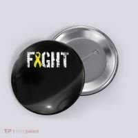 Fight Sarcoma Bone Cancer Awareness Yellow Ribbon Button thumb 0