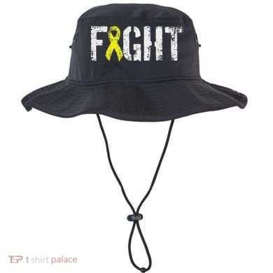 Fight Sarcoma Bone Cancer Awareness Yellow Ribbon Bucket Hat