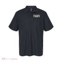 Fight Sarcoma Bone Cancer Awareness Yellow Ribbon Polo thumb 0