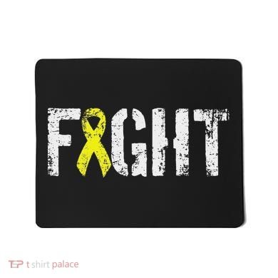 Fight Sarcoma Bone Cancer Awareness Yellow Ribbon Mousepad