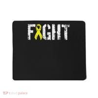 Fight Sarcoma Bone Cancer Awareness Yellow Ribbon Mousepad thumb 0