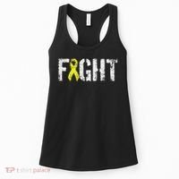 Fight Sarcoma Bone Cancer Awareness Yellow Ribbon Women's Tank Top thumb 0