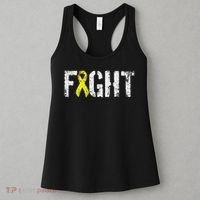 Fight Sarcoma Bone Cancer Awareness Yellow Ribbon Women's Tank Top thumb 3