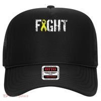 Fight Sarcoma Bone Cancer Awareness Yellow Ribbon Hat thumb 0