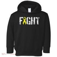 Fight Sarcoma Bone Cancer Awareness Yellow Ribbon Toddler Hoodie thumb 0