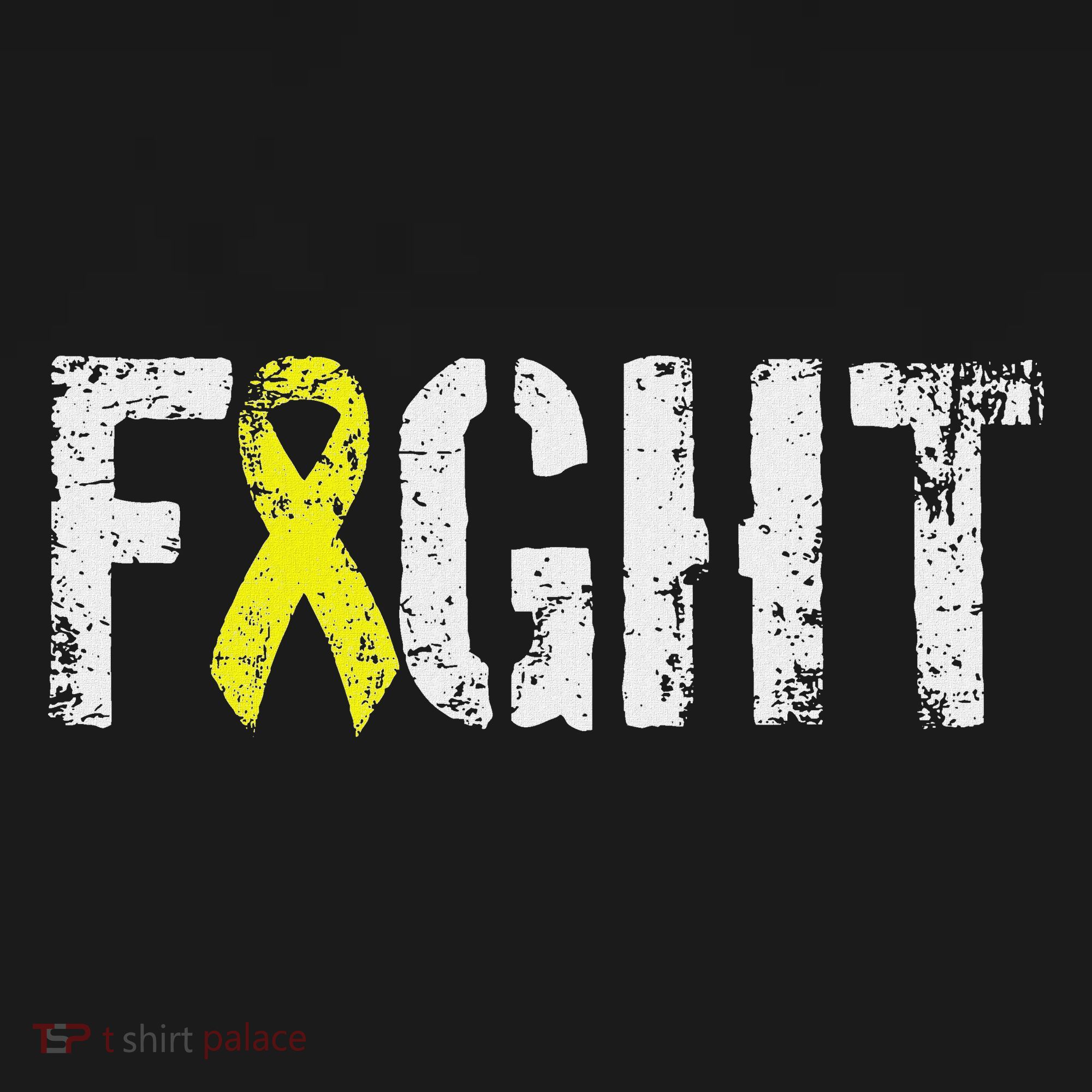 Fight Sarcoma Bone Cancer Awareness Yellow Ribbon Kids T-Shirt