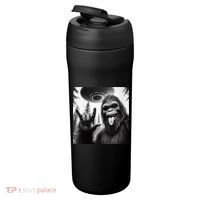 Funny Sasquatch Bigfoot Rock On Selfie With Ufo Alien 24oz Duet Stainless Steel Tumbler thumb 3