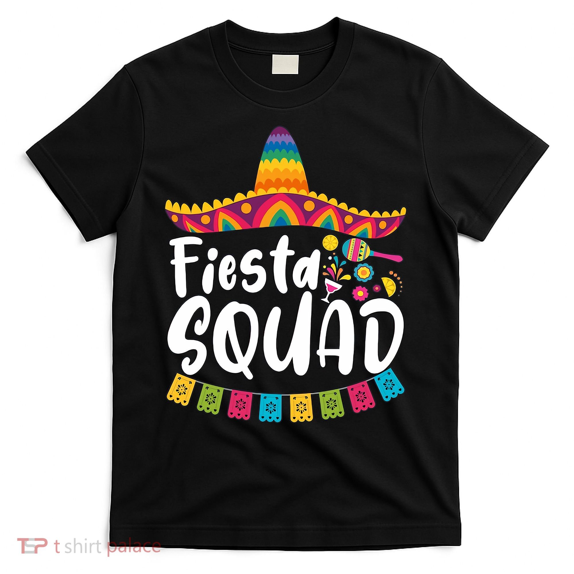 Fiesta Squad Bridesmaid Mexican Fiesta Cinco De Mayo Fiesta Party T-Shirt