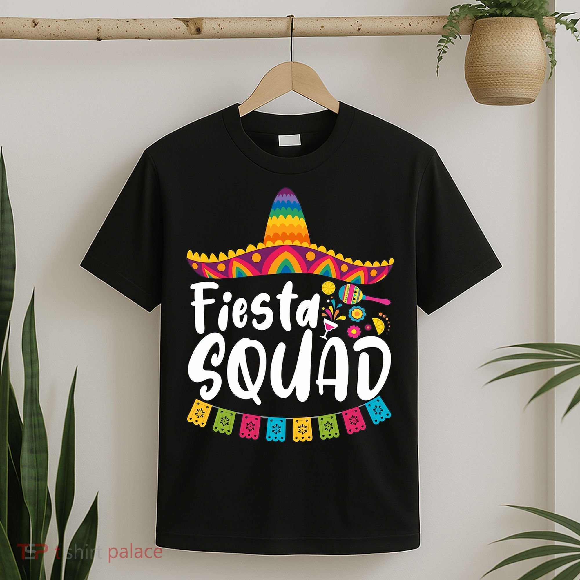 Fiesta Squad Bridesmaid Mexican Fiesta Cinco De Mayo Fiesta Party T-Shirt