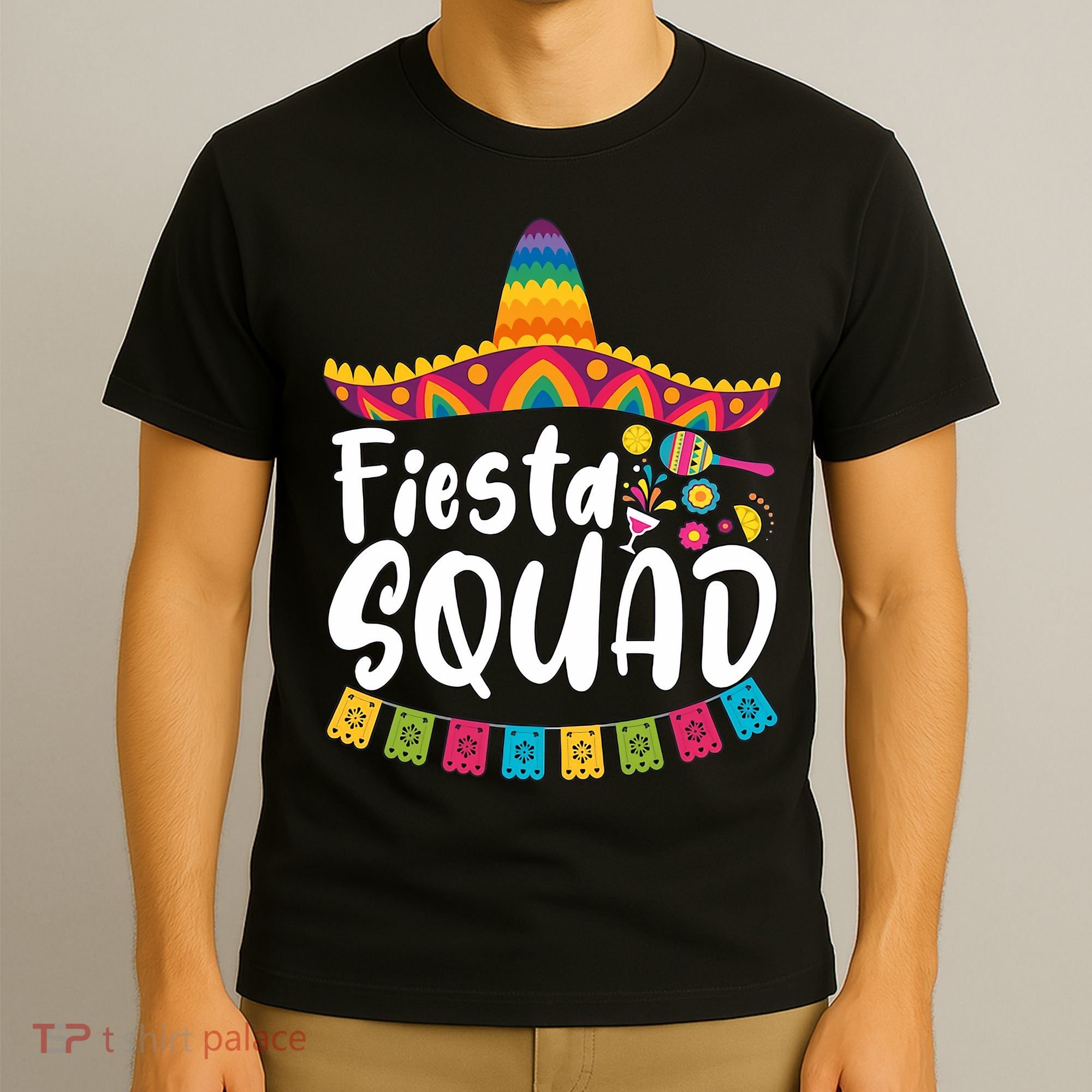 Fiesta Squad Bridesmaid Mexican Fiesta Cinco De Mayo Fiesta Party T-Shirt